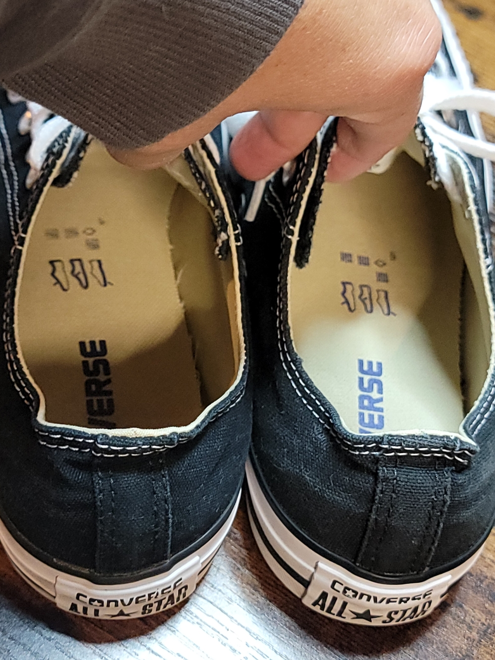 Converse All Star Low Top Sneakers - Black & White - Picture 9 of 9